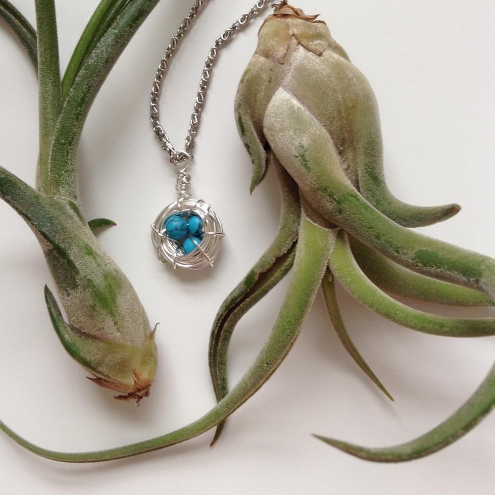 Wire Wrap Birds Nest Necklace